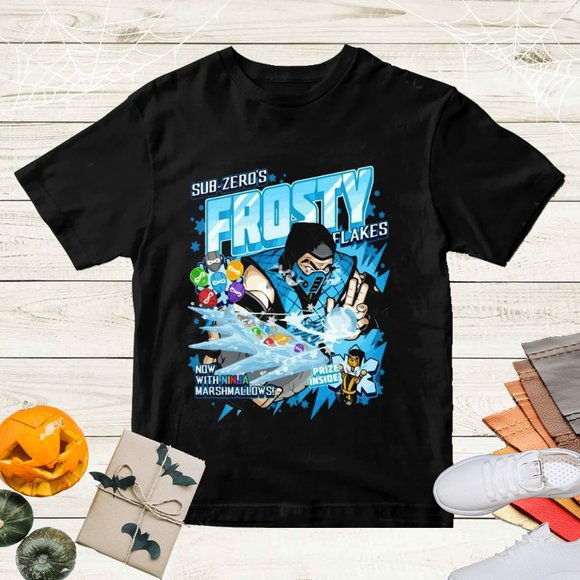 Sub-Zezo Mortal Kombat Parody Frosty Video Game T-Shirt - Picture 1 of 1